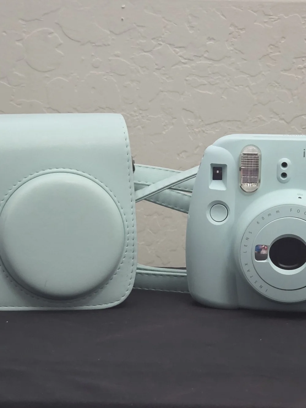 Instax Mini 9 Instant Camera With Matching Case- Ice Blue